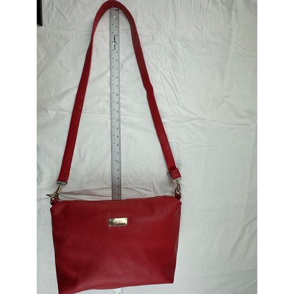 BCBG Cherry Red Vegan Faux Leather - Picture 4 of 13